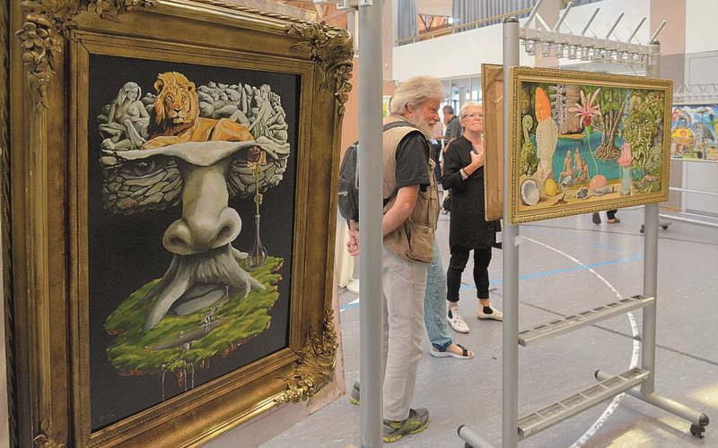 Ausstellungen, so wie hier im Jahr 2016, haben in der Bürgerhalle Tradition.GB-Foto (Archiv): gb