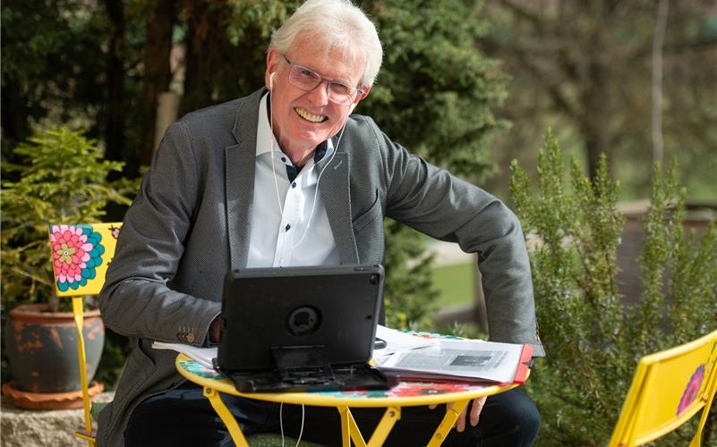 Axel Meyer-Hübner engagiert sich mit Herzblut für Geflüchtete.GB-Foto: Vecsey