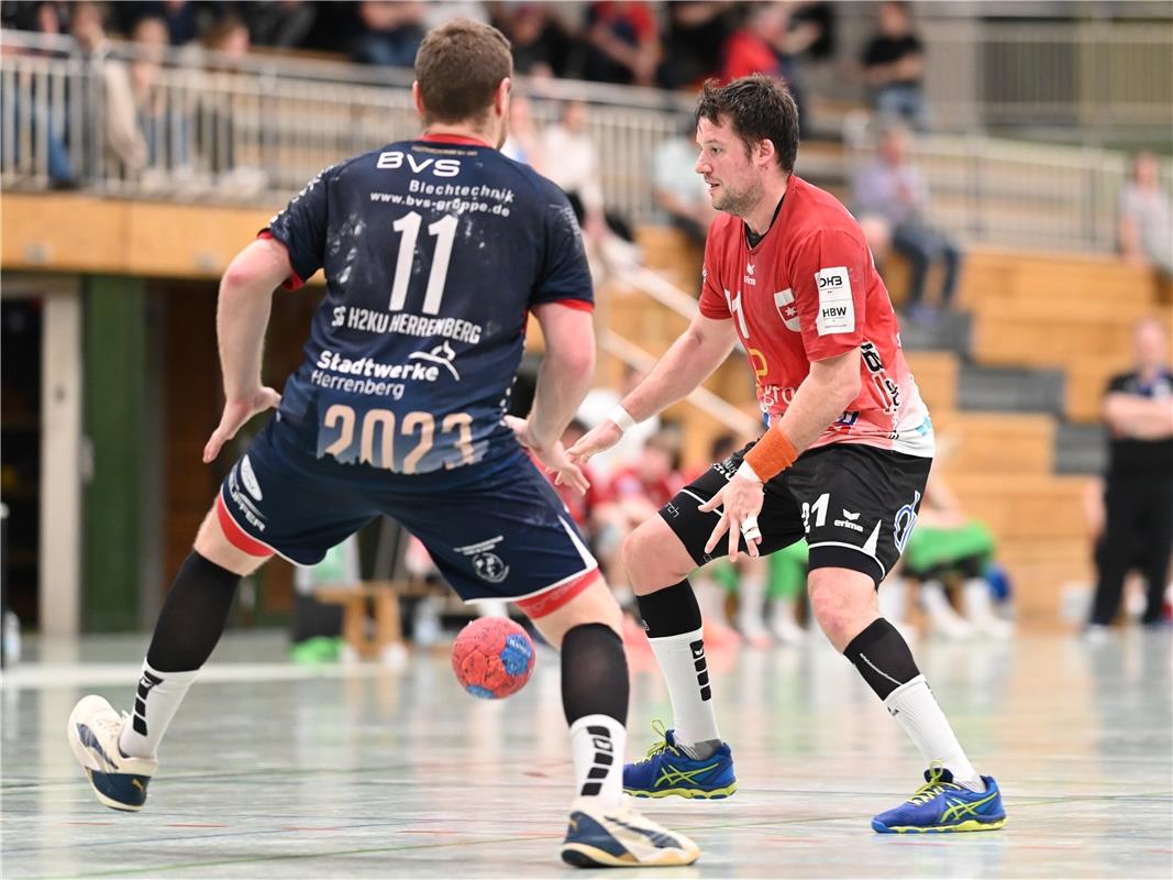 Axel Steffens (TSV Blaustein, #21)  SG H2Ku Herrenberg - TSV Blaustein, Handball...