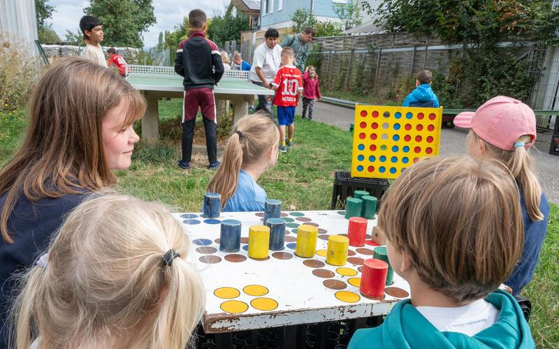 Bei der Sommer-Ferienfreizeit in Gäufelden standen auch Spiele auf dem Programm. GB-Foto: Vecsey