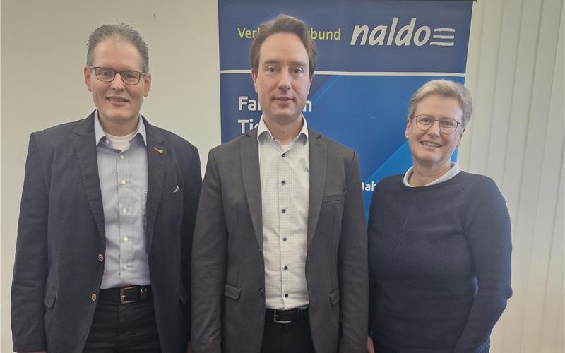 Bernd Adelmeyer (Mitte) ist neuer Geschäftsführer, flankiert von Andreas Stanger und Anne Lohmüller. GB-Foto: gb