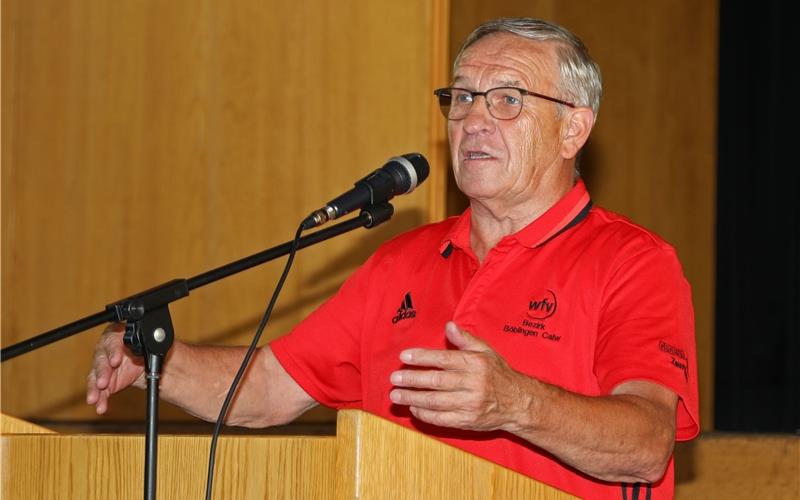 Bezirksvorsitzender Richard Armbruster: Vereine haben eine „Vorbildrolle“  GB-Fotos: Priestersbach