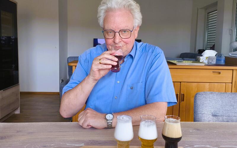 Bier ist nicht gleich Bier: Ralf-Udo Thiele kennt als Biersommelier die Unterschiede. GB-Foto: Straub