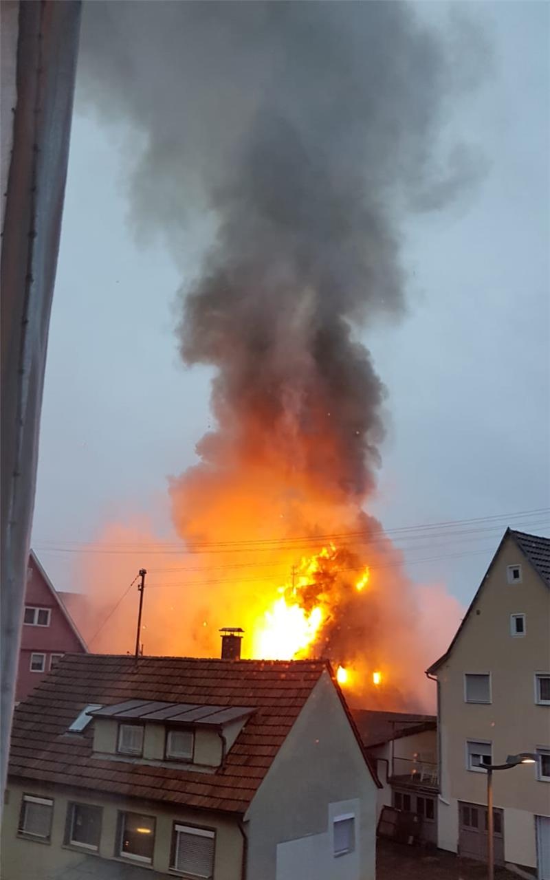 200 000 Euro Schaden bei Großbrand