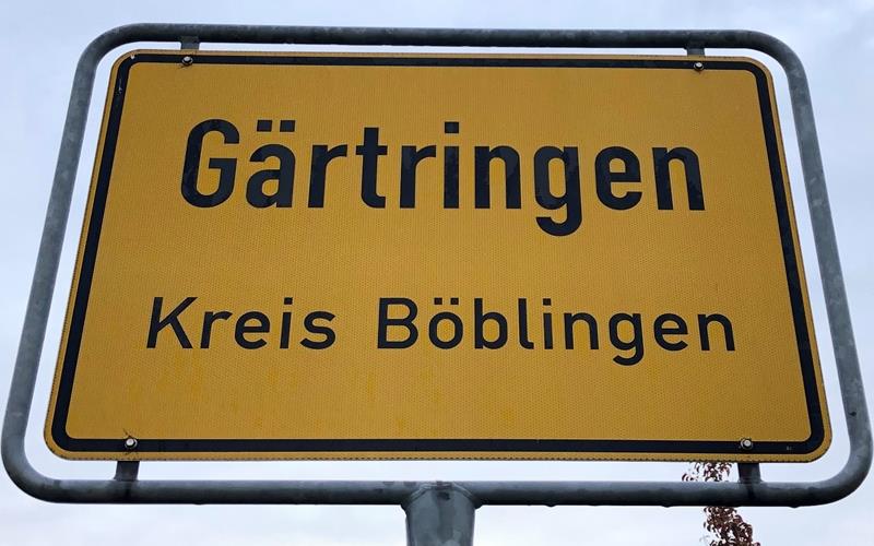 Unbekannte klauen Gärtringer Ortsschilder Unbekannte klauen Gärtringer Ortsschilder