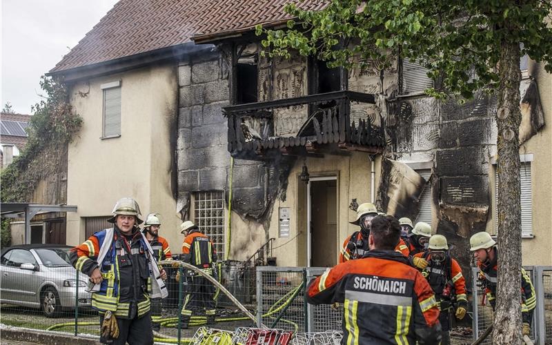 Haus nach Brand nicht bewohnbar