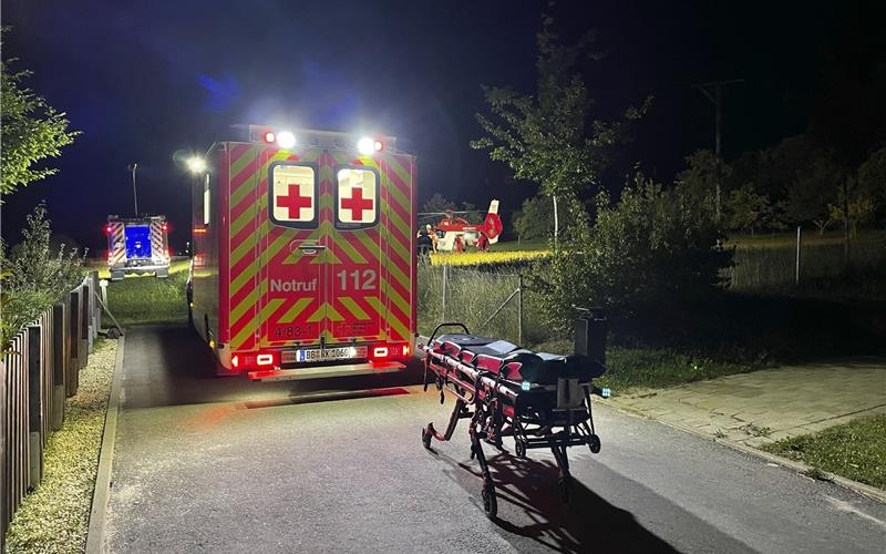 Explosion bei Feier im Garten