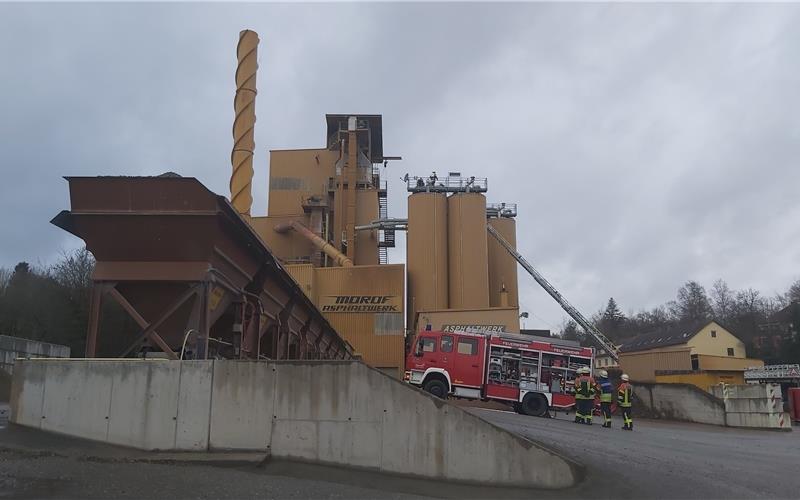 Brand im Asphaltwerk Haslach Brand im Asphaltwerk Haslach