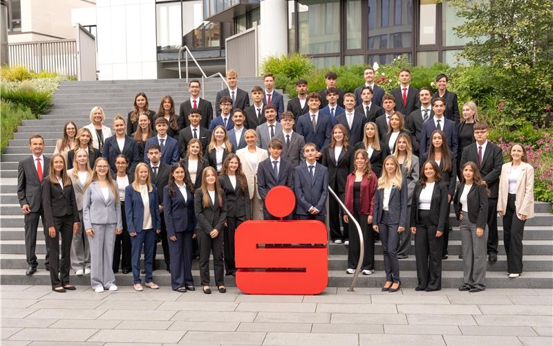 Neue Azubis für Kreissparkasse