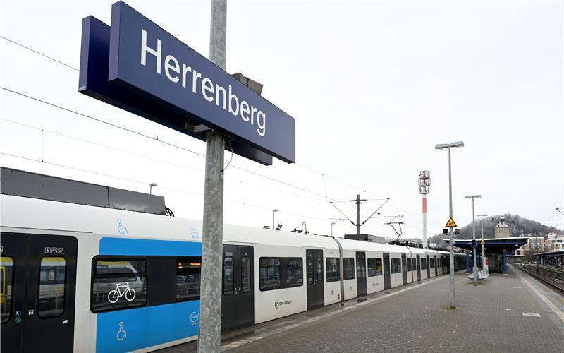 Mann am Herrenberger Bahnhof getreten und mit Reizstoff besprüht