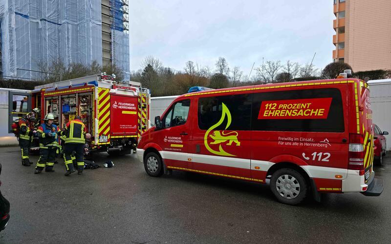 Großeinsatz in einem Herrenberger Hochhaus 