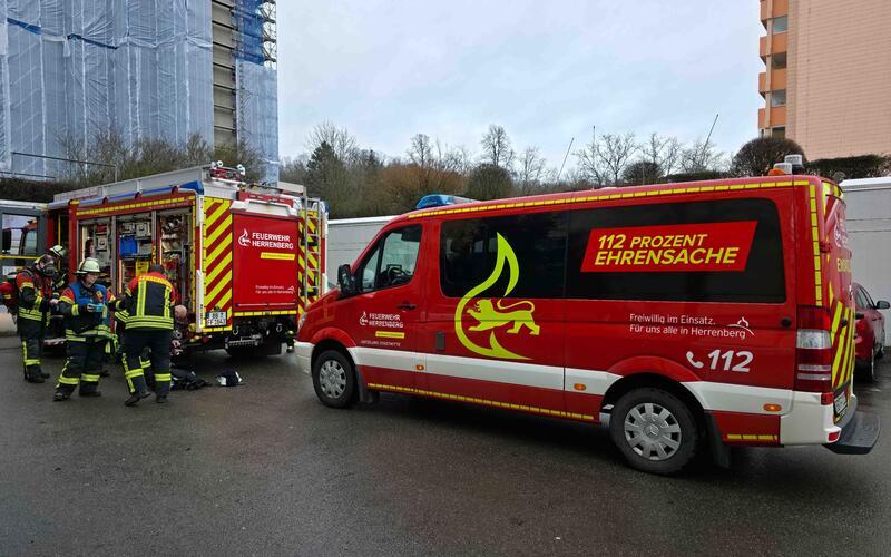 Großeinsatz in einem Herrenberger Hochhaus 