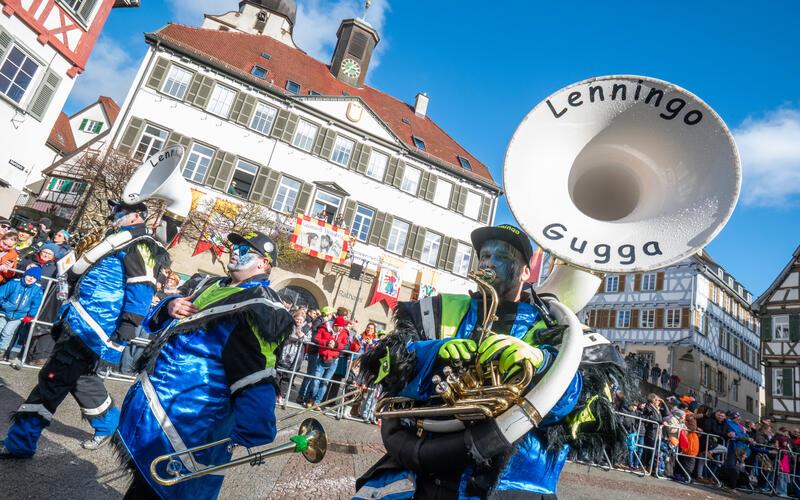 Bilder vom Pferdemarkt und Fasnetstreiben in Herrenberg 