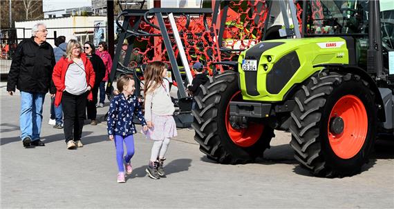 Ein Traktor als besondere Attraktion
