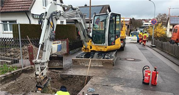 Gasleck auf Baustelle: Anwohner evakuiert