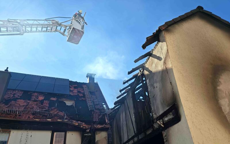 Wohnhausbrand in Dagersheim: Eine Million Euro Schaden 