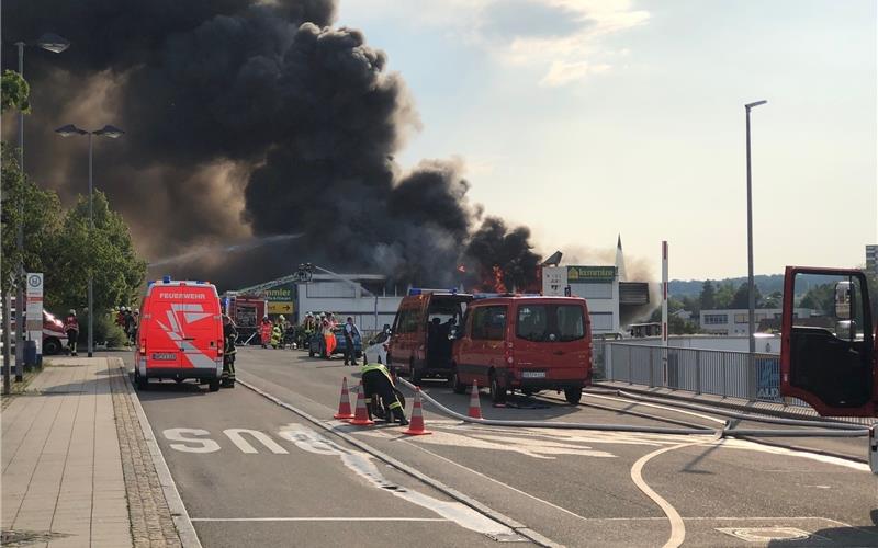 Großbrand in Herrenberg: Keine Verletzten