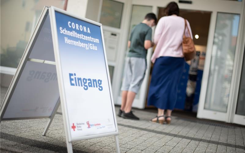 Bis zum 10. Oktober sind im Testzentrum am Hasenplatz kostenlose Schnelltests möglich GB-Foto (Archiv): Vecsey