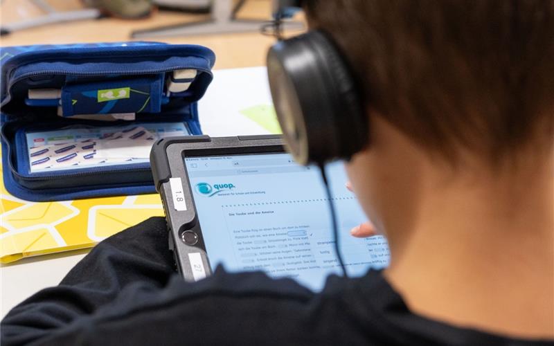 Bisher müssen an der Nufringer Grundschule die Tablets aus mehreren Klassen zusammengeliehen werden. GB-Foto: Vecsey