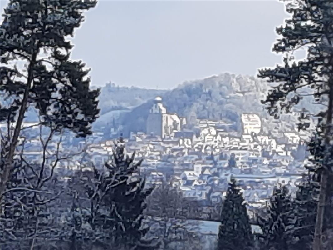 Blick von den Haslacher Höhen auf Herrenberg.  Von Klaus Kohler aus Haslach.