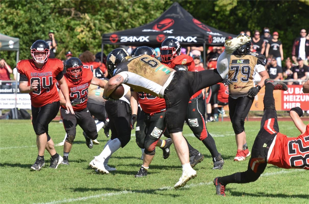 Bondorf, Sportplatz, American Football, Landesliga, Bondorf Bulls - Red Knights ...