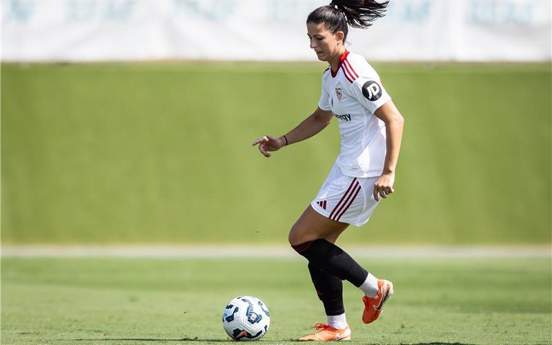 Chantal Hagel fühlt sich wohl beim FC Sevilla und unter der Sonne Andalusiens. GB-Foto: picture alliance/DPPI media