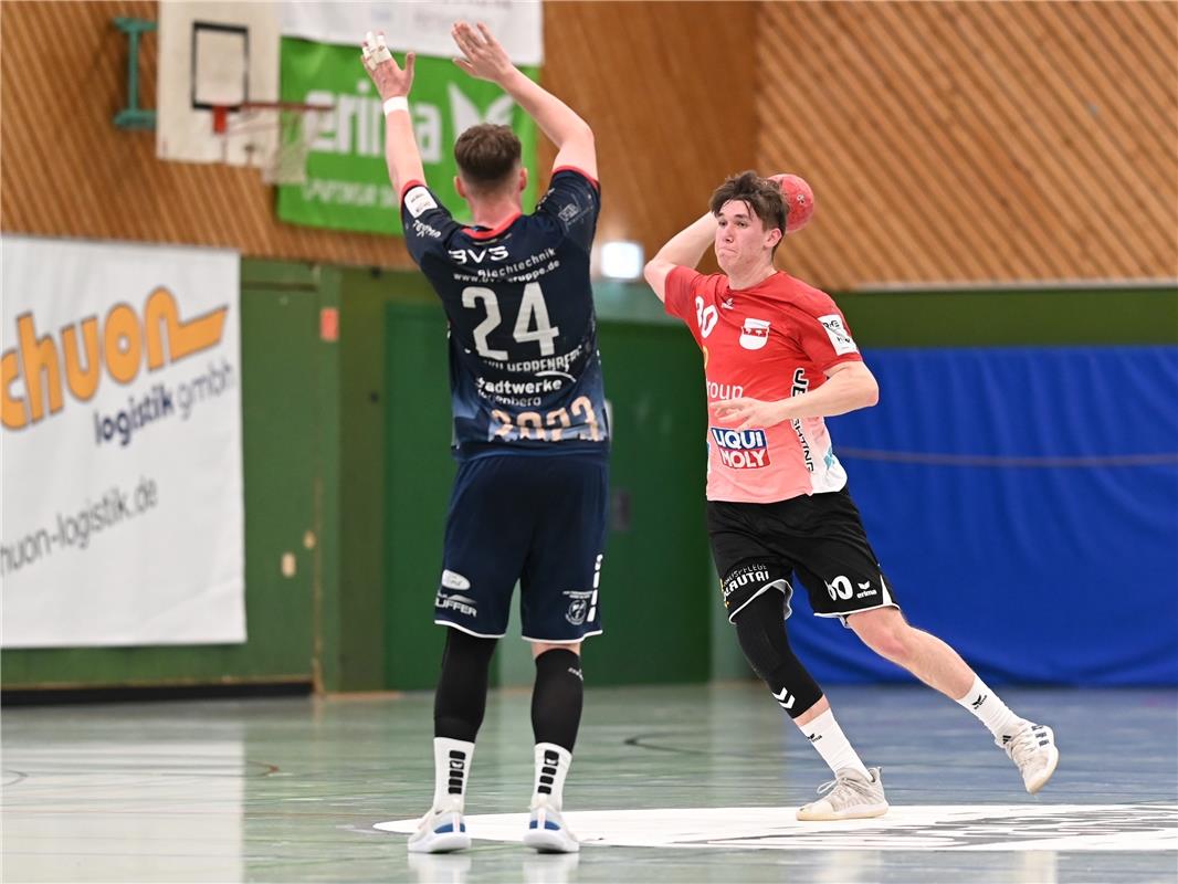 Christoph Spiss (TSV Blaustein, #10)  SG H2Ku Herrenberg - TSV Blaustein, Handba...