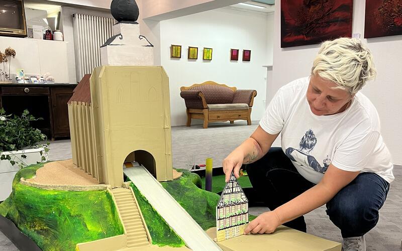 Cindy Ponto vom Kunstverein Herrenberg engagiert sich beim Projekt. GB-Foto: gb
