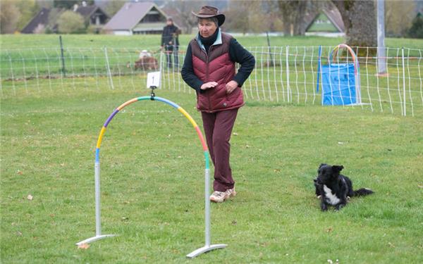 Claudia Diederich vom HSV Herrenberg schnappte sich mit Holly Platz eins in der ersten Klasse. GB-Foto: Schmidt