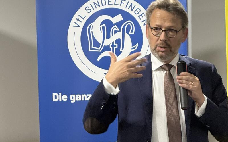 DOSB-Vorstandsvorsitzender Otto Fricke: „Sport ist eine der wesentlichen Möglichkeiten zur Verfolgung des persönlichen Glücks.“ GB-Foto: Holzapfel
