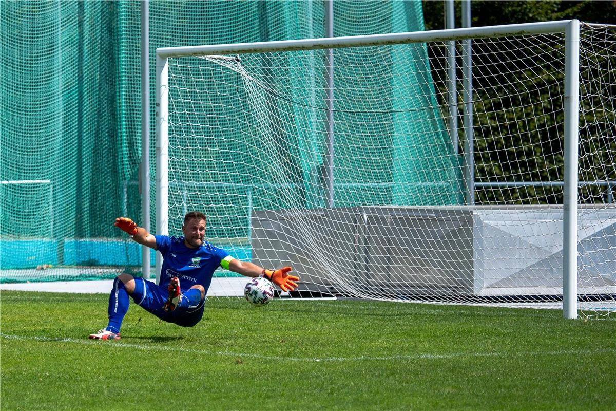 Daniel Ulmer (VfL Herrenberg #28) im Tor,  SV 03 Tuebingen - VfL Herrenberg, Fus...