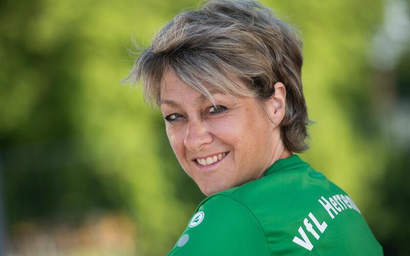 Daniela Lange: Eine lange Karriere als Fußballerin im Trikot des VfL Herrenberg. GB-Foto: Schmidt
