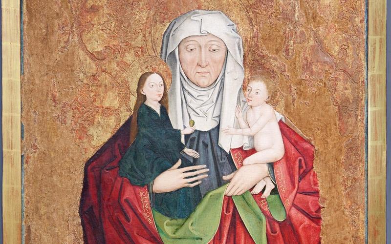 Das Gemälde der „Anna Selbdritt“ von Jörg Stocker aus der Zeit um 1490 wird zu sehen sein. GB-Foto: Diözesanmuseum Rottenburg