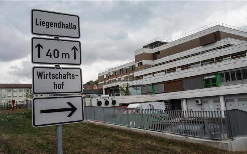 Das Herrenberger Krankenhaus: eine Baustelle.GB-Foto: Schmidt