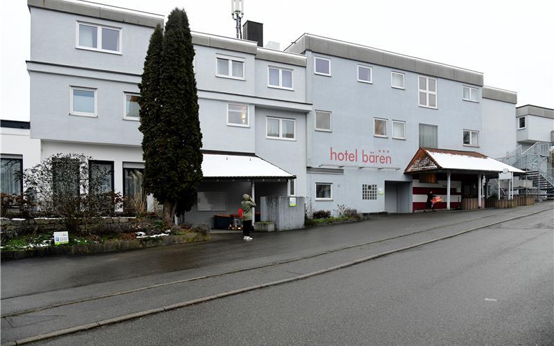 Das Landratsamt nutzt das ehemalige Hotel Bären nun wieder als Unterkunft für Geflüchtete. GB-Foto: Holom