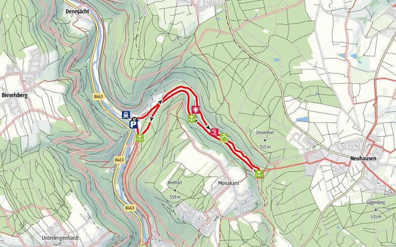 Das Monbachtal als Rundwanderweg.GB-Grafik: www.mein-schwarzwald.de