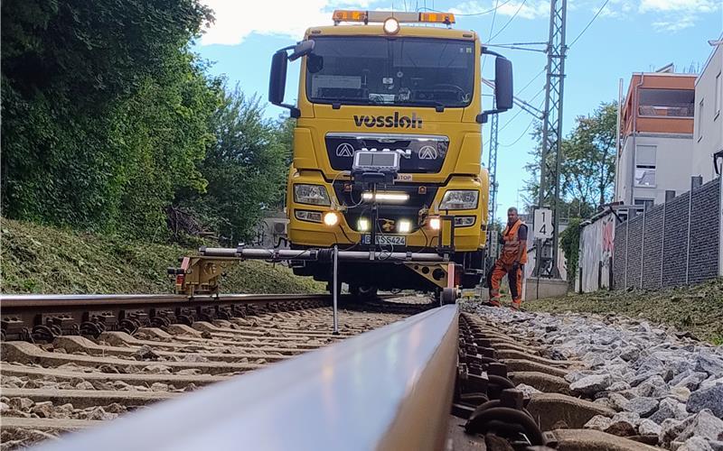 Das Monitoring auf der Ammertalbahn läuft weiter, Ergebnisse stehen noch aus. GB-Foto: ZÖA