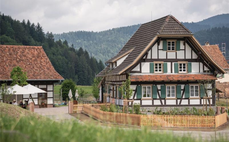 Das „Ortenauhaus“ aus Durbach, das seit 2021 von Durbach in das Schwarzwälder Freilichtmuseum Vogtsbauernhof nach Gutach versetzt wurde. GB-Foto: Schwarzwälder Freilichtmuseum Vogtsbauernhof, Hans-Jörg Haas