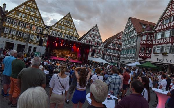 Das Straßenmusikfest bietet an verschiedenen Standorten ab Samstagnachmittag musikalische Unterhaltung. Am Abend wartet auf dem Marktplatz dann das große Finale mit den drei favorisierten Künstlern. GB-Foto (Archiv): Vecsey