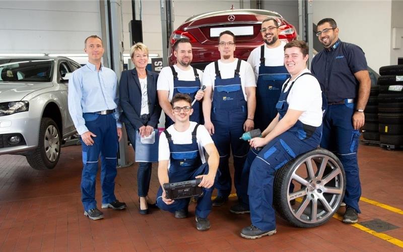 Das Team von Autoreparatur Dirk Böhm GB-Foto: gb