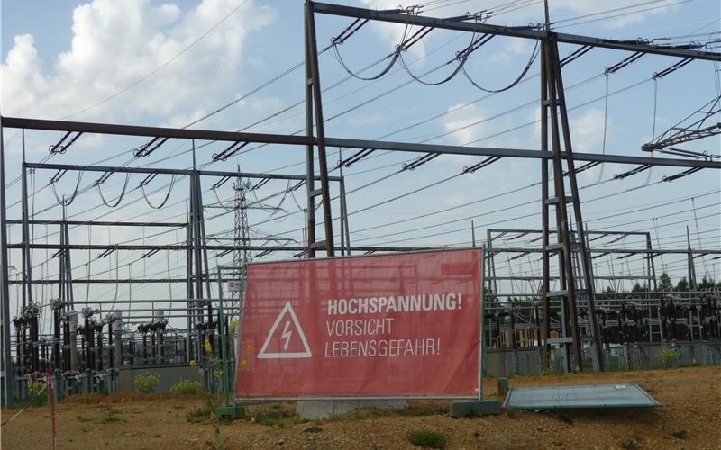 Das Transnet-BW-Umspannwerk in Jettingen wird für 200 Millionen Euro saniert und ausgebaut. GB-Foto: Reichert