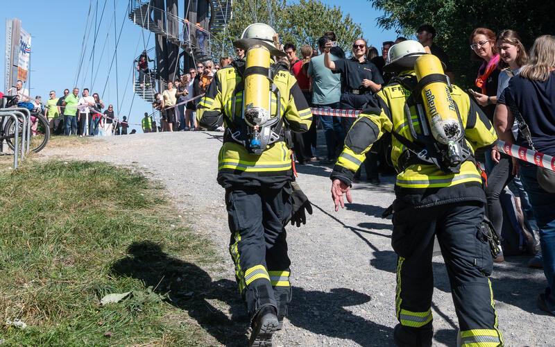 Das Ziel vor Augen, aber nach ganz oben ist es noch ein harter Weg. GB-Foto: Schmidt
