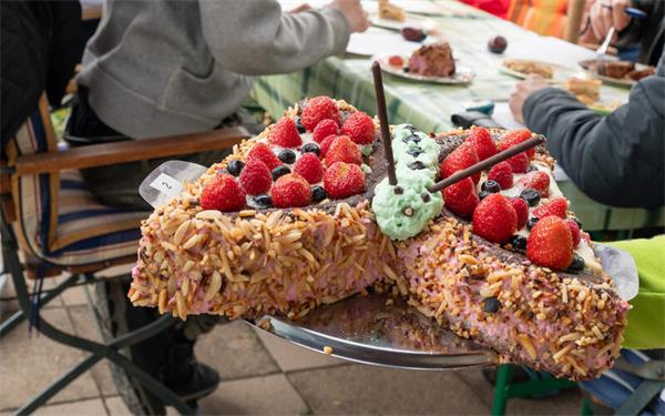 Das schmeckt schon auf dem Bild: Käsekuchenchallenge.GB-Foto: Vecsey