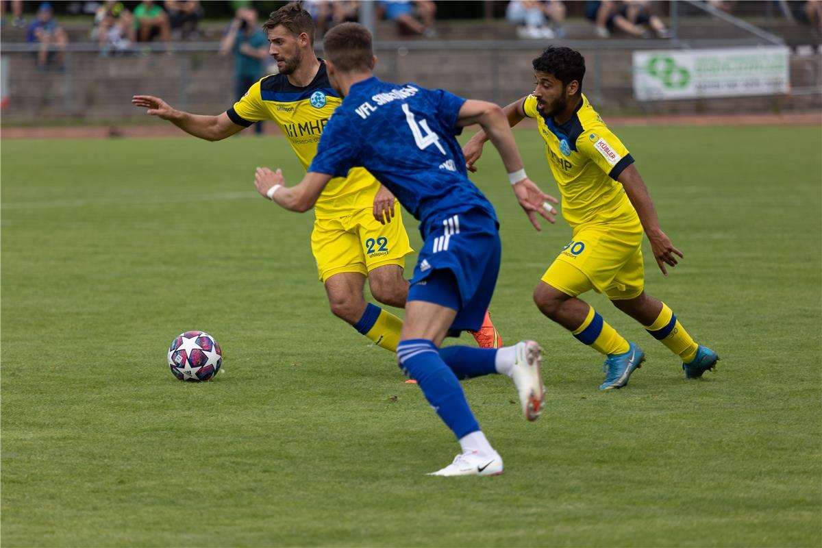 David Braig (SV Stuttgarter Kickers #22), Yannick Mario Sagert (VfL Sindelfingen...