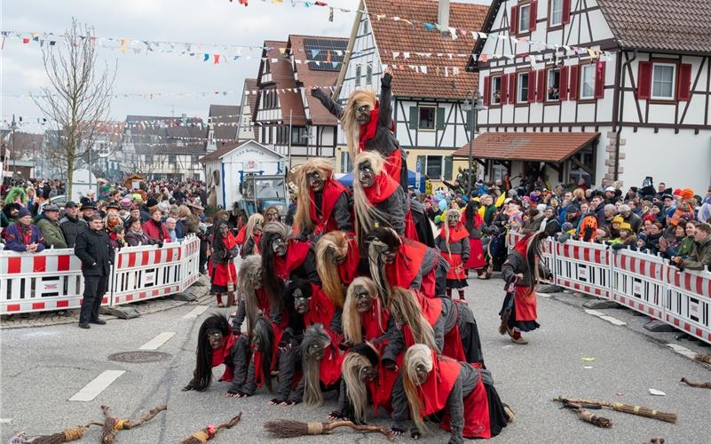 Narrenmekka Deckenpfronn: Bilder vom Fasnetsumzug