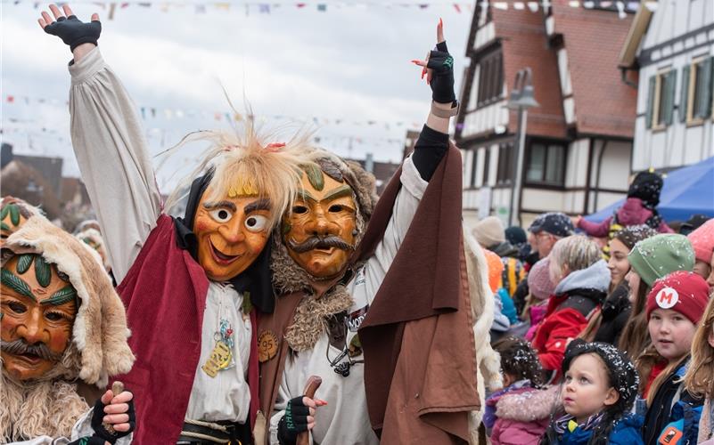 Narrenmekka Deckenpfronn: Bilder vom Fasnetsumzug