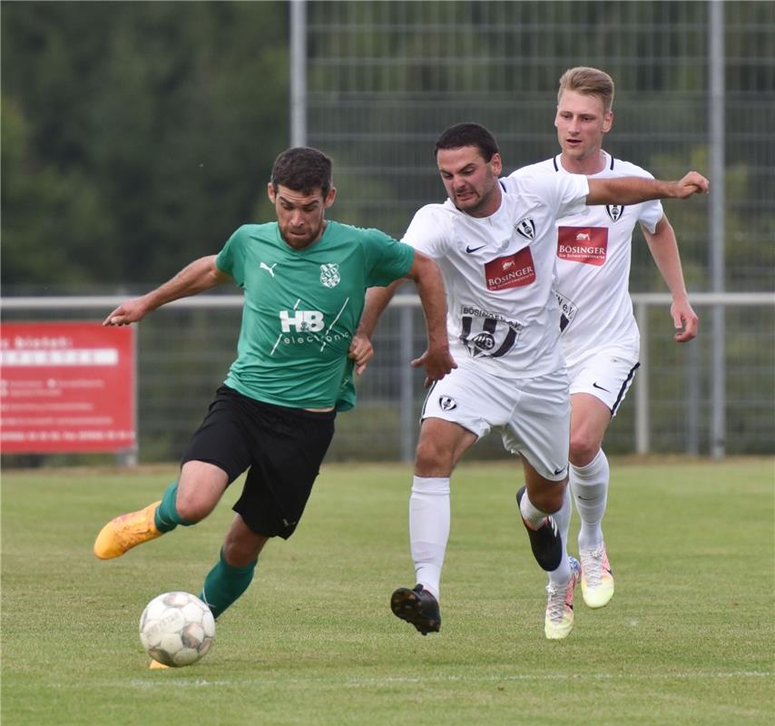 Deckenpfronn, Sportplatz, Fußball, WFV-Pokal, SV Deckenpfronn (grün) - VfB Bösin...