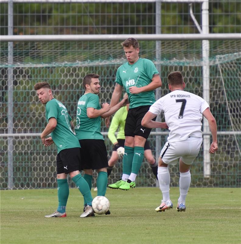 Deckenpfronn, Sportplatz, Fußball, WFV-Pokal, SV Deckenpfronn (grün) - VfB Bösin...