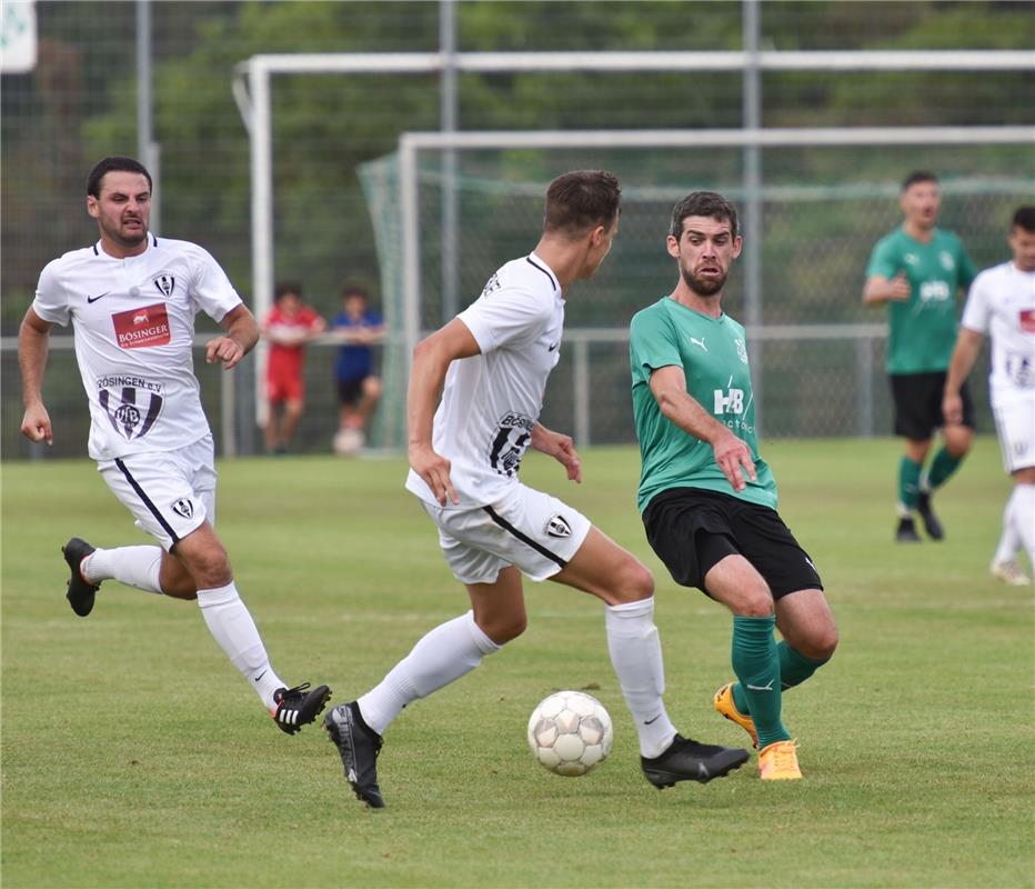 Deckenpfronn, Sportplatz, Fußball, WFV-Pokal, SV Deckenpfronn (grün) - VfB Bösin...