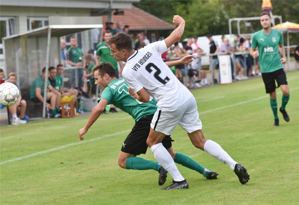 Deckenpfronn, Sportplatz, Fußball, WFV-Pokal, SV Deckenpfronn (grün) - VfB Bösin...